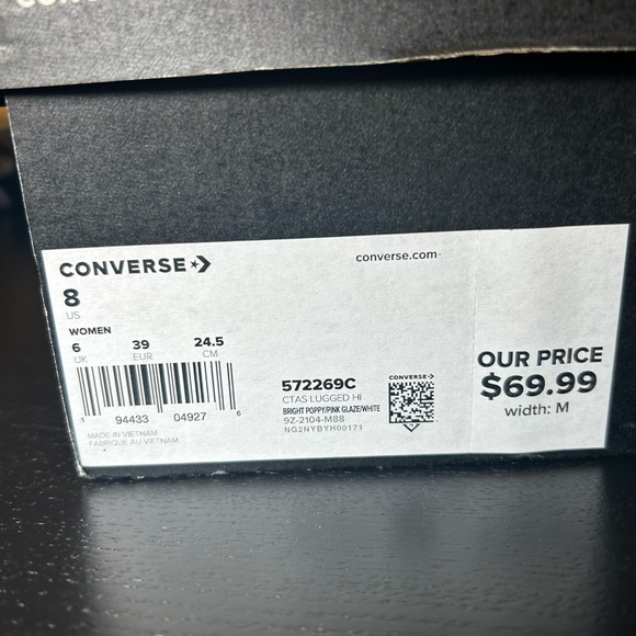 ORANGE CONVERSE PLATFORM SHOES 🧡 - Picture 3 of 3